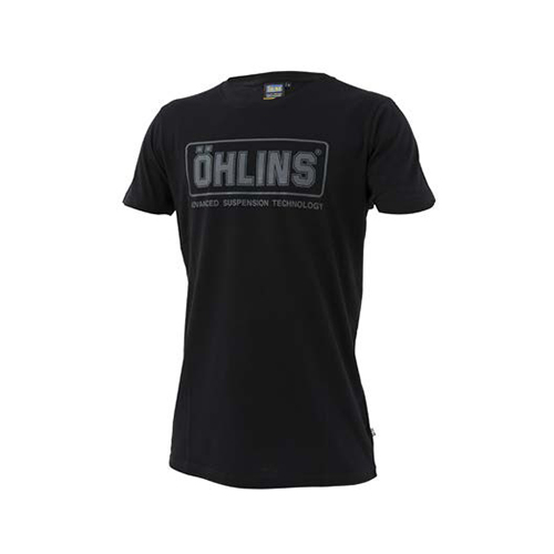 OHLINS T-SHIRT BLACK PRINT L 11306-04